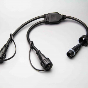 Разветвитель 1-2, 2 pin, черный, Teamprof (TPF-SC2/1-2-B) 