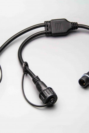 Разветвитель 1-2, 2 pin, черный, Teamprof (TPF-SC2/1-2-B) 