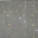 Светодиодная бахрома 3,1*0,5 м., 150 желтых LED ламп, мерцание, прозрачный провод ПВХ, LTC (PIL150BLW-10-2Y)