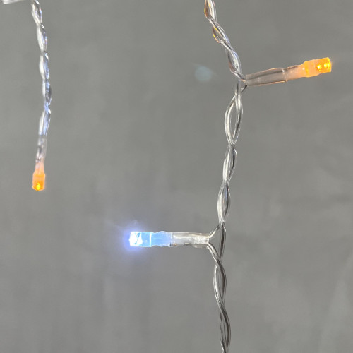 Светодиодная бахрома 3,1*0,5 м., 150 желтых LED ламп, мерцание, прозрачный провод ПВХ, LTC (PIL150BLW-10-2Y)