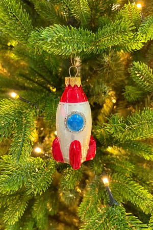 Формовая игрушка Ракета 10 см., стекло, Витус (А362)