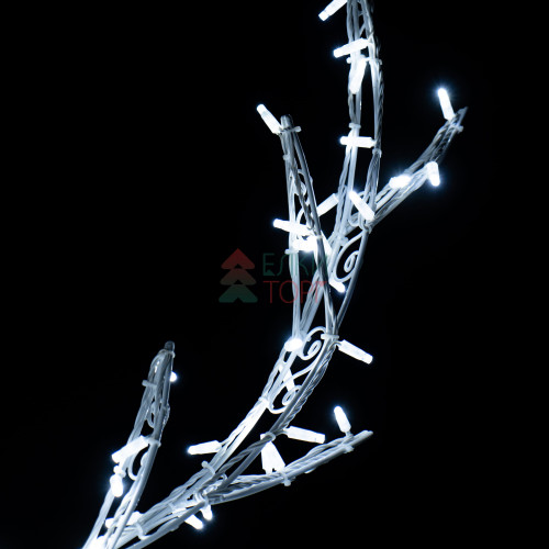 Светодиодная фигура Олень ажурный  2,5 м., динамика, белый, Conso (OL93)