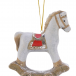 Украшение-подвеска Лошадка 10*8,5 см., красный, керамика, Kaemingk (633868/2)