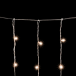 Светодиодный занавес 2*2 м., 400 теплых белых LED ламп, облегченный, прозрачный провод ПВХ, LTC (PCL400NOT-10-2WW)