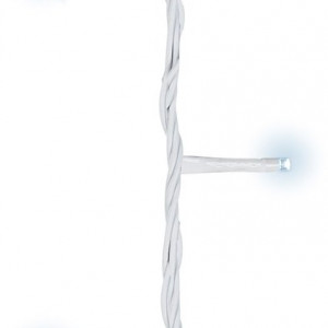 Светодиодная гирлянда с контроллером 6 м, 220V., 80 белых и холодных белых LED ламп, белый ПВХ, Kaemingk (494110)