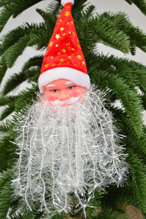 Дед мороз с бородой 23х6 см. (20199)