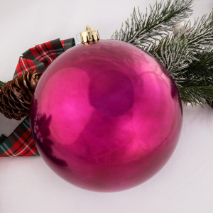 Шар пластиковый глянцевый 140 мм., магнолия, Kaemingk (022408)