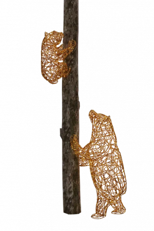 Комплект светодиодных фигур Медведица 150 см. и медвежонок 50 см., Сад Радости (SR167)