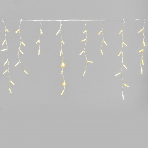 Светодиодная бахрома 3,1*0,5 м., 120 LED, шампань, статика, прозрачный провод ПВХ, LTC (PIL120CAP-10-2CH)