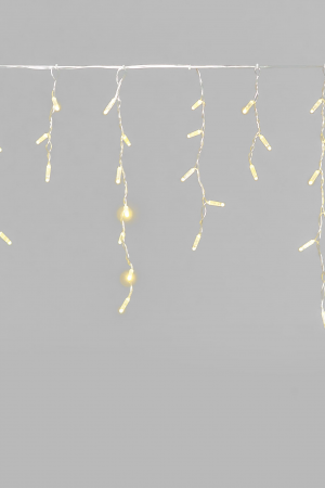 Светодиодная бахрома 3,1*0,5 м., 120 LED, шампань, статика, прозрачный провод ПВХ, LTC (PIL120CAP-10-2CH)