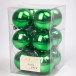 Набор пластиковых шаров Вероника 60 мм., зеленый глянцевый, 12 шт., ЕлкиТорг (150218)