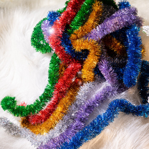 Мишура Праздничная д.35 мм., дл.2 м.,золото, КАЗ КОМ (Г-270/золото)