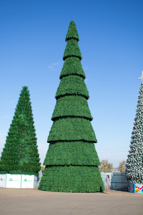 Уличная сосна сегментная Сибирская зеленая 28 м., каркасная, Леска, Green Trees (GT28SIBLES)
