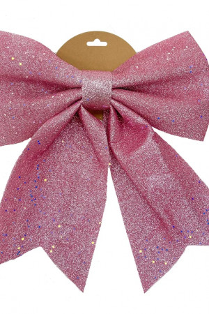 Бант Марго 30x34 см., 1 шт., розовый, Christmas DeLuxe (86838)