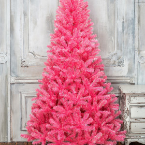 Искусственная елка Искристая 180 см., розовая, мягкая хвоя, ЕлкиТорг (151180)