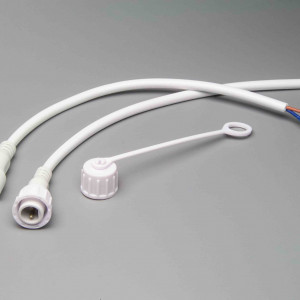 Коннектор папа-мама, 2 pin, белый, Teamprof (TPF-MF2-60/2-W)