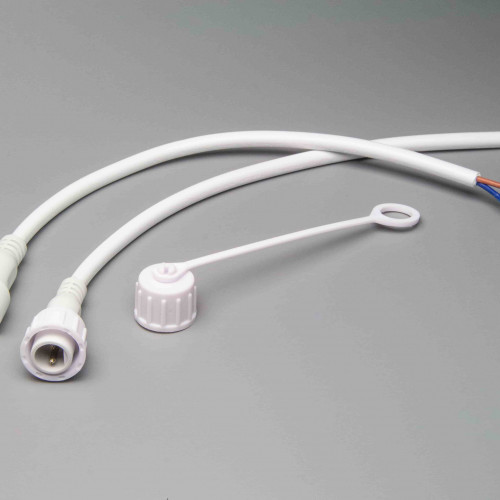 Коннектор папа-мама, 2 pin, белый, Teamprof (TPF-MF2-60/2-W)