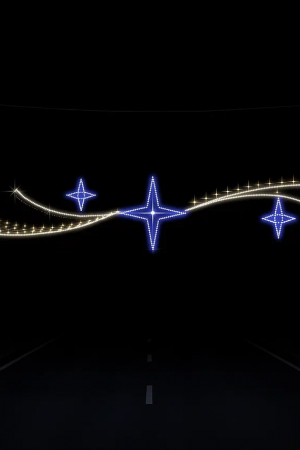 Светодиодная растяжка Кристаллы 500 см., Сад Радости (SR364)