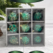 Набор пластиковых шаров Рандеву 80 мм., 9 шт., зеленый с золотом, Christmas DeLuxe (87801)