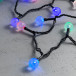 Светодиодная гирлянда шарики Пузырьки 10 м., 220V., 100 RGB LED ламп 23 мм., коннектор, черный ПВХ, LTC (PCS-100B-RGB)