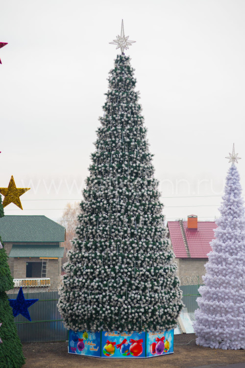 Уличная сосна Уральская зеленая с белыми кончиками 27 м., каркасная, Леска, Green Trees (GT27URLESWK)