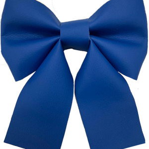Елочное украшение Бант, 240 мм., синий, Эко-кожа, ПромЕлка (БТ5-240-BLUE)