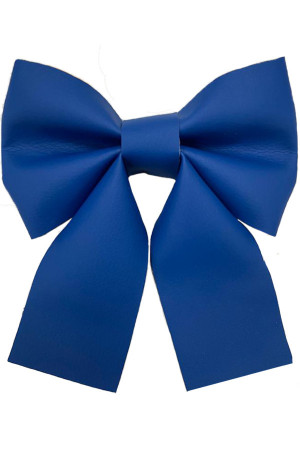 Елочное украшение Бант, 240 мм., синий, Эко-кожа, ПромЕлка (БТ5-240-BLUE)