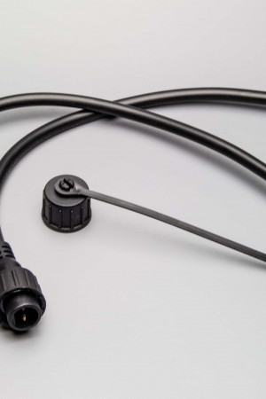 Коннектор папа-мама, 2 pin, черный, Teamprof (TPF-MF2-60/2-B) 