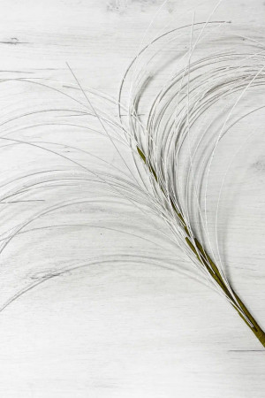 Ветвь Блестящая белая 102 см., Christmas DeLuxe (89542)