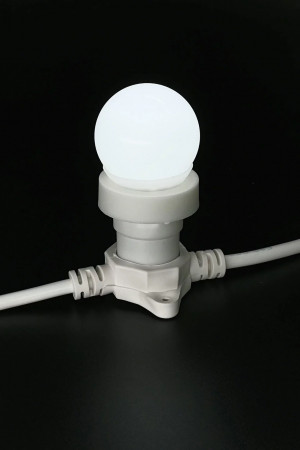 Лампа Ø45 мм. для Белт-лайта 220В, Цоколь E27, 2Вт, Белая, LTC (LAMP1-2W)