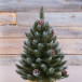 Ель Женева в мешочке с шишками, заснеженная 60 см., ЛЕСКА, Triumph Tree (73502)