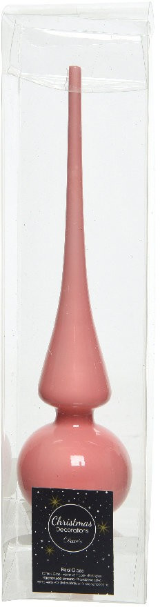 Елочная макушка Classic 26 см, карамельно-розовый, стекло, KAEMINGK (114849)