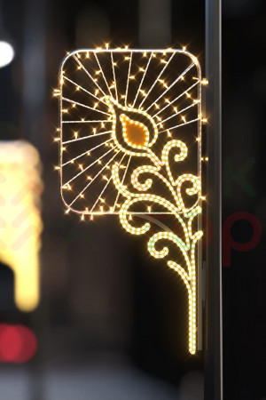 Светодиодная консоль Золотое перо 77*155 см., 220В, Conso (KPF-027-L001)