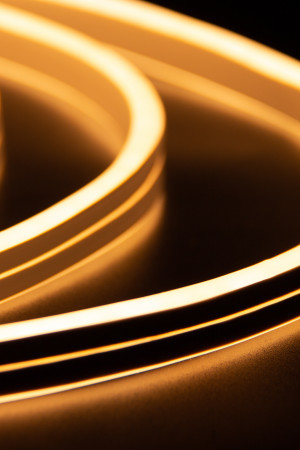 Неон гибкий двусторонний 8*16 мм., 220В, теплые белые LED лампы 120 шт на 1 м, бухта 50 м, Teamprof (TPF-FX816D-120-220V-W/WW) 