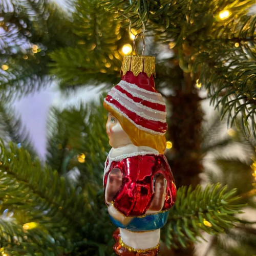 Формовая игрушка Буратино 9.5 см., стекло, Витус (А448)