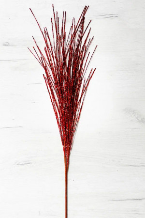 Ветвь Новогодняя красная 80 см., Christmas DeLuxe (89148)