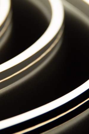 Неон гибкий двусторонний 8*16 мм., 220В, холодные белые LED лампы 120 шт на 1 м, бухта 50 м, Teamprof (TPF-FX816D-120-220V-W/W)