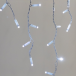 Светодиодная бахрома 3,1*0,5 м., 120 LED, холодный белый, статика, белый провод каучук, LTC (ECO120-8-2W)