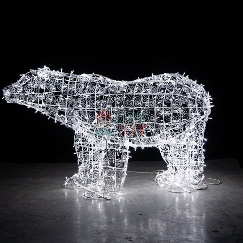 Светодиодная фигура Медведь 1,18 м., белый, Conso (OL304)