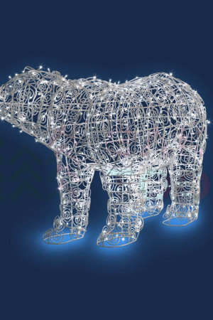 Светодиодная фигура Медведь 1,18 м., белый, Conso (OL304)