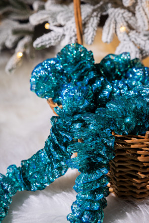 Мишура Волна д.50 мм., дл.2 м.,бирюза, КАЗ КОМ (Г-282/бирюза)