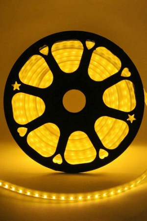 Неон торцевой 14*10 мм., 220V, желтые LED лампы 100 шт на 1 м, бухта 50 м, Beauty Led (LCT-2B)