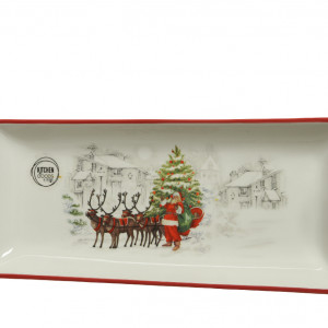 Сервировочный поднос Санта Клаус 28х12 см., Kaemingk (607858)