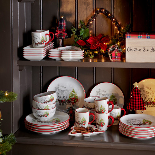 Сервировочный поднос Санта Клаус 28х12 см., Kaemingk (607858)