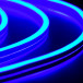 Неон гибкий двусторонний 8*16 мм., 220В, синие LED лампы 120 шт на 1 м, бухта 50 м, Teamprof (TPF-FX816D-120-220V-W/B)