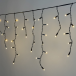 Светодиодная бахрома 3,1*0,5 м., 120 LED, тепло-белый, статика, чёрный провод каучук, LTC (ECO120-1-2WW)