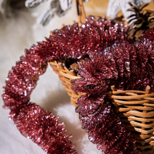 Мишура Волна д.50 мм., дл.2 м., розовый, КАЗ КОМ (Г-282/розовый)