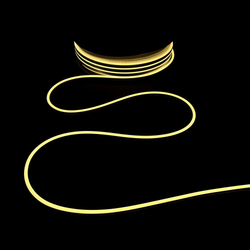 Односторонний гибкий Неон 8х16 мм., 1 метр, Тепло-Белый 24В, IP65, LTC (FR-23501)