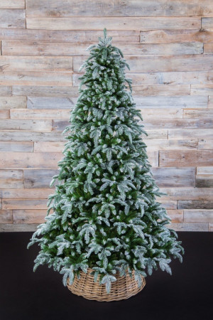 Елка Нормандия пушистая заснеженная 185 см., литая хвоя+пвх, Triumph Tree (73531)