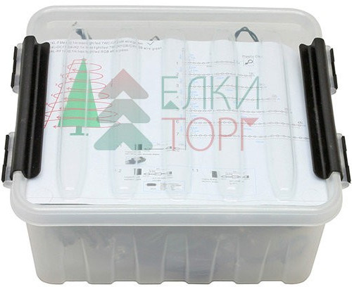 Светодиодная гирлянда Пятиминутка для ели высотой 2.4 м., 288 теплых белых LED ламп, зеленый ПВХ, Beauty Led (GFM288C-14-1WW)